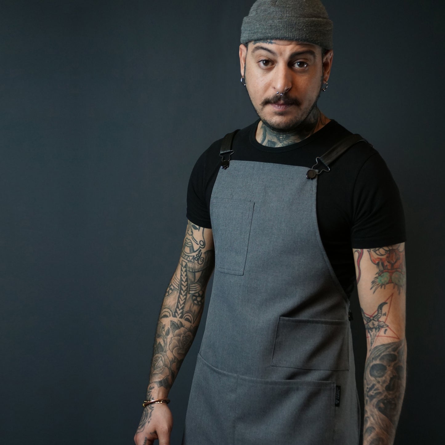 Cotton Grey Apron