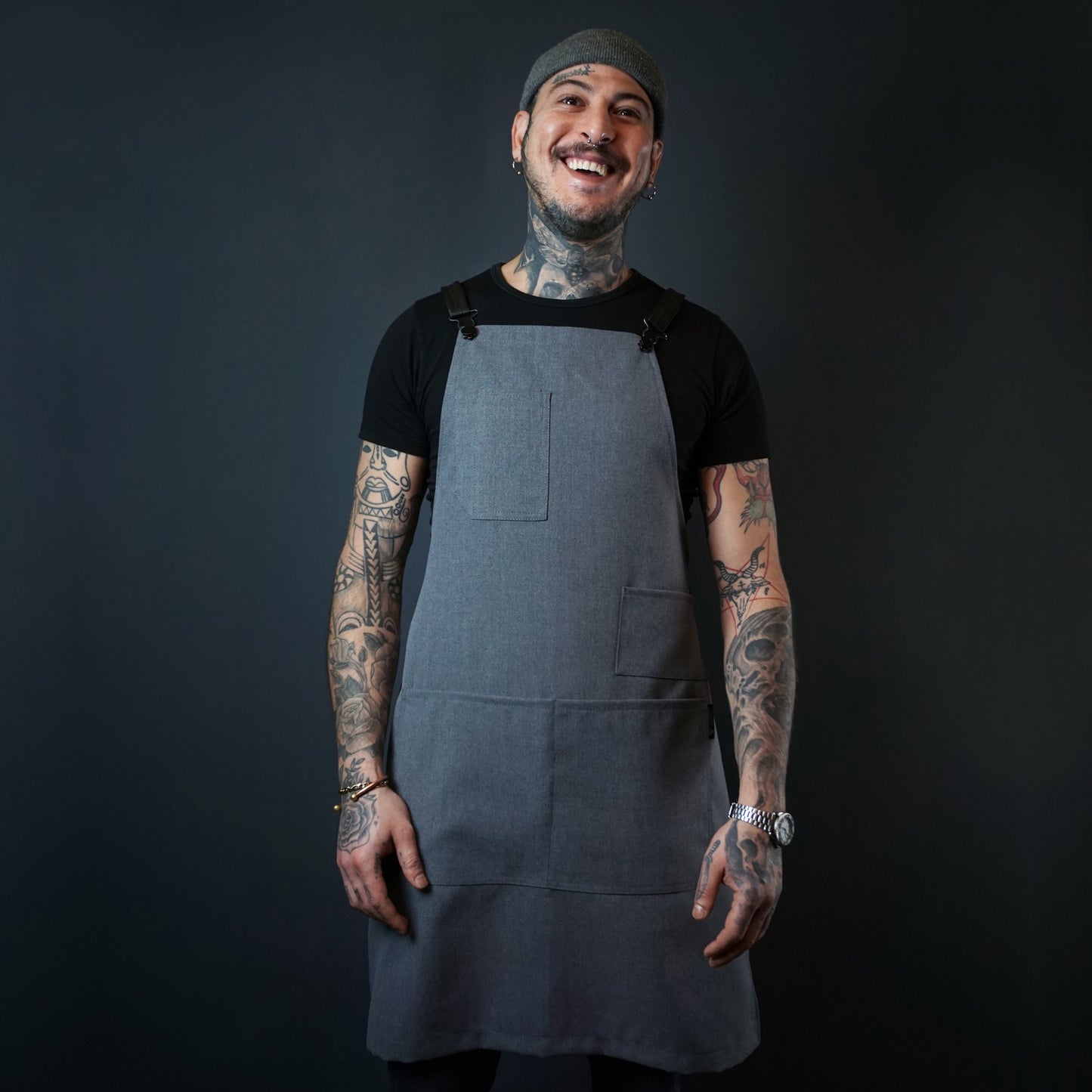 Cotton Grey Apron