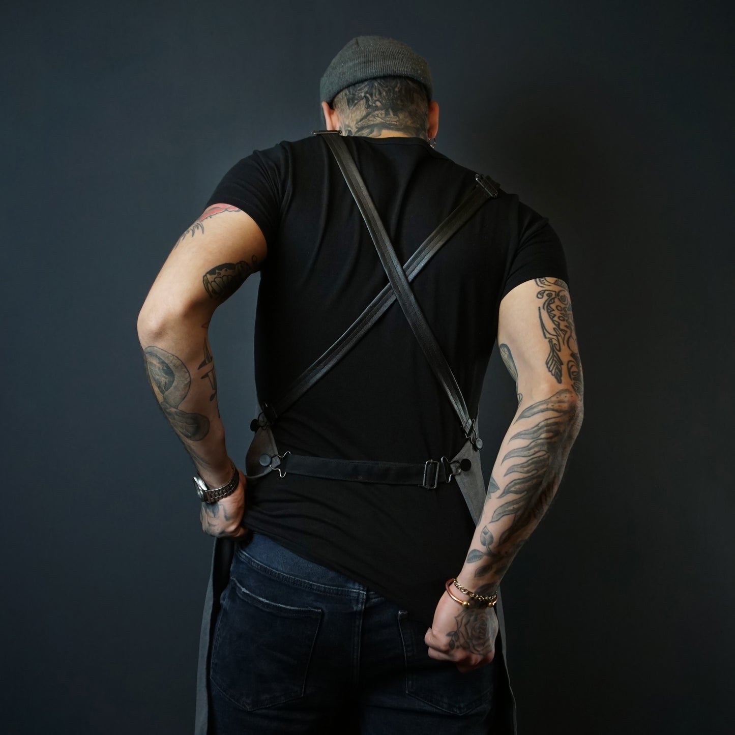 Cotton Grey Apron
