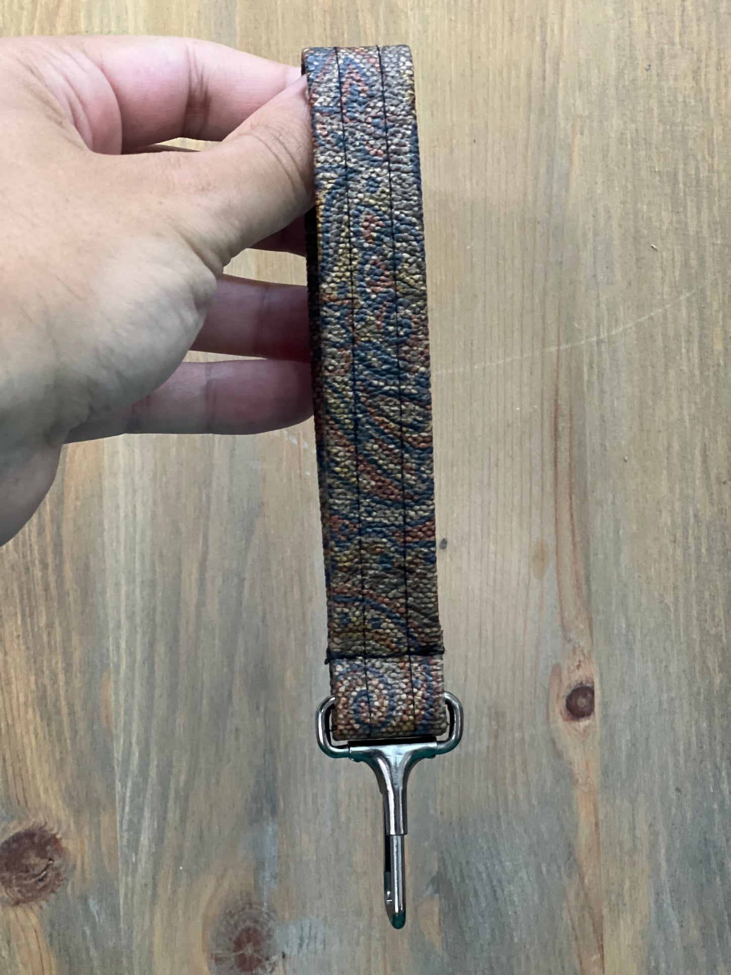 Snake Leather Keychain